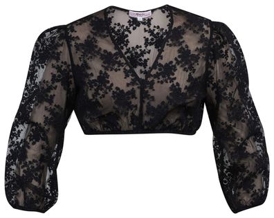 Dirndlbluse Teilheim schwarz