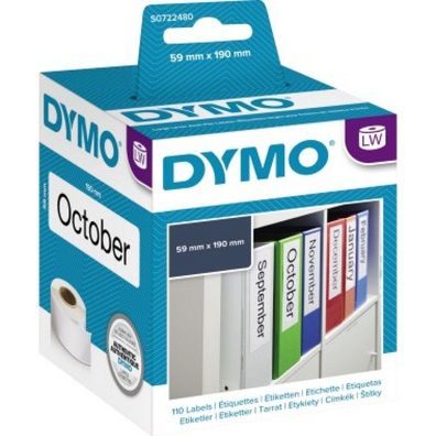 Dymo Dymo Label 99019 Black Schwarz White (S0722480)