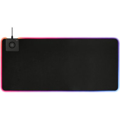 Deltaco RGB Mauspad mit Wireless Charger/RGB Lichterleiste