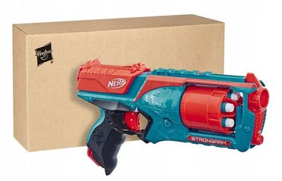 Nerf Pistole N-Strike Elite Launcher Strongarm E5750 + 6X Raws Elite After Return