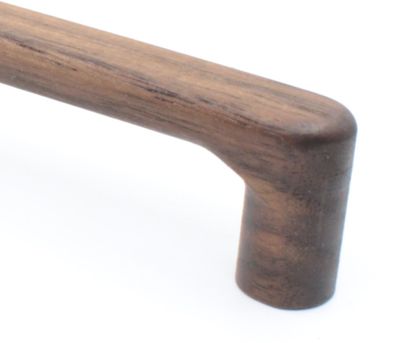 Möbelgriffe BA 128 - 320mm Holzgriff Nussbaum massiv Küchengriff
