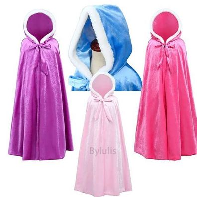 Prinzessin Umhang Cosplay Kostém Mädchen Disney Halloween Outfit