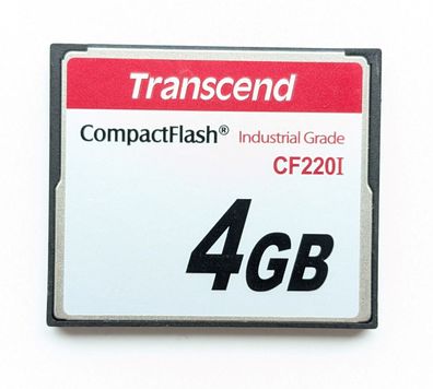 4 GB Transcend Industrial CompactFlash SLC CF Compact Flash 4GB TS4GCF220I CF220I