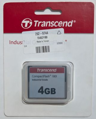 NEU: 4 GB Transcend Industrial CompactFlash SLC CF Compact Flash 4GB TS4GCF180I CF180
