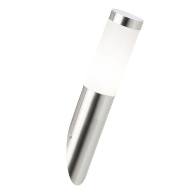 Brilliant Wandleuchte "CHORUS" IP44 Edelstahl silber 39,8x7,5x18cm 43681/82