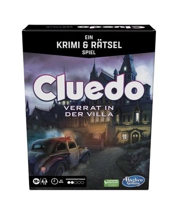 Hasbro Cluedo Verrat in der Villa, EIN Krimi- & Rätselspiel, kooperatives Spiel