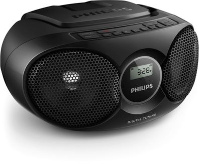 Philips AZ215B/12 CD-Soundmachine UKW Radio Audioeingang 3 Watt schwarz