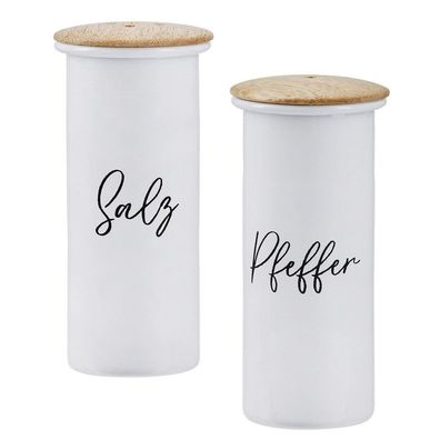 2tlg. Set Salz-/ & Pfefferstreuer Vita, weiß, Gilde Handwerk
