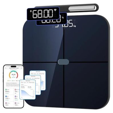 Healthkeep Personenwaage Impedanzmessung WLAN Bluetooth 8 Elektroden 180 kg