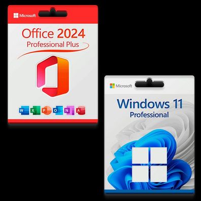 Microsoft Windows 11 Pro + Microsoft Office 2024 Professional Plus Original 3PC