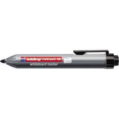 Edding Whiteboardmarker 12 retract schwarz mit Druckmechanik