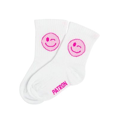 PATRON Kids Socken Zwinkersmile pink Gr.31-35