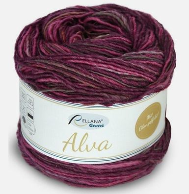 150g Rellana Alva - Farbverlaufsgarn mit Wolle fuchsie multicolour