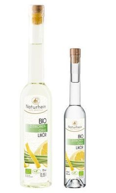 Zitronengras Likoer fruchtig frisch handgemacht Lemongras Bio NatuRhein