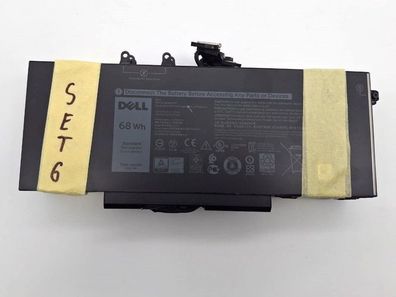 Dell Akku 4GVMP 7,6V 68Wh Set 6 Stück für Lat 5400 5500 Prec 3540 3550