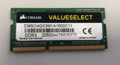 Corsair Vengeance 4GB DDR3 1600MHz Speichermodul 537405995