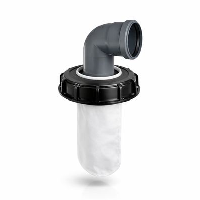 FN-Technik IBC Deckelfilter Regenwasser DN 150 Bogen DN 75 89°