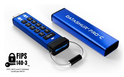 datAshur Pro+C 512GB USB-C / Alu / Military Grade, XTS-AES 256-bit HW encryption, FIP