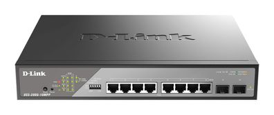 D-Link DSS 200G-10MPP - Switch - managed - 8 x 10/100/1000 (PoE)