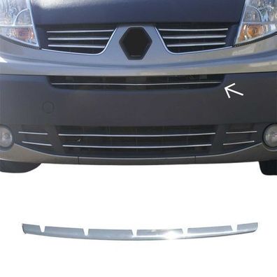 Kühlergrill Leisten Grillleisten für Renault Master 2010-2024 Edelstahl Silber
