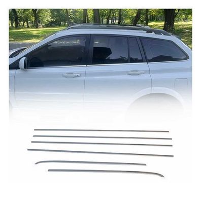 Fensterleisten Zierleisten für Ssangyong Kyron 2007-2014 Edelstahl Chrom 6tlg