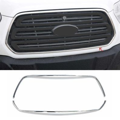 Kühlergrill Leisten Grillleisten für Ford Transit 2014-2024 Edelstahl Silber 2x