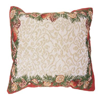 Clayre & Eef Dekokissen 45x45 cm Beige Polyester (Gr. 45x45x4 cm)