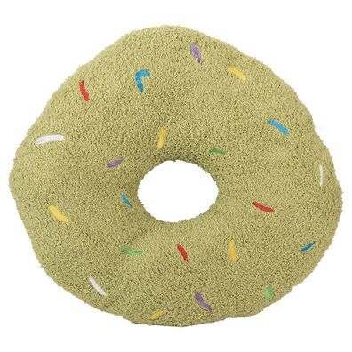 Clayre & Eef Dekokissen Ø 35x6 cm Grün Polyester (Gr. Ø 35x6 cm)