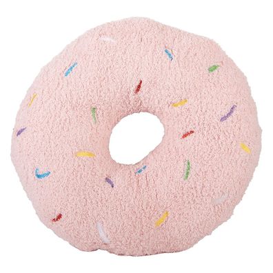 Clayre & Eef Dekokissen Ø 35x6 cm Rosa Polyester (Gr. Ø 35x6 cm)