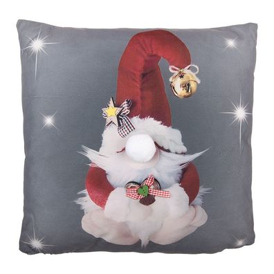 Clayre & Eef Dekokissen 45x45 cm Grau Polyester (Gr. 45x5x45 cm)