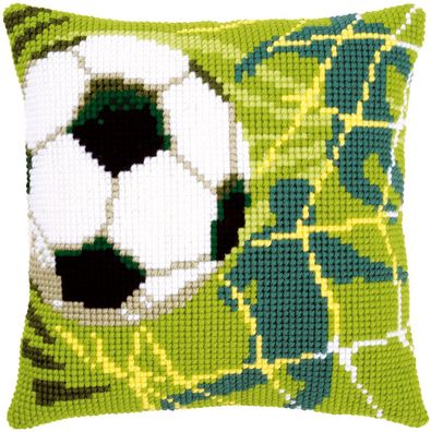 Vervaco PN-0150043 Kreuzstichkissen Fußball