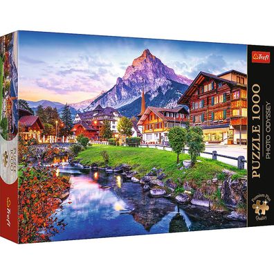 Trefl, Stadt in den Alpen, 1000 Teile Premium Plus Puzzle
