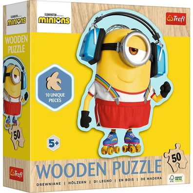 Trefl, Minions, 50 Teile Holzpuzzle