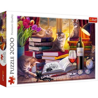 Trefl, Katzenabend, 2000 Teile Puzzle