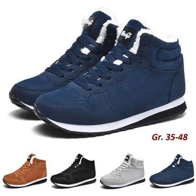 Herren Winterschuhe Warm Gefuttert Schneestiefel Winter Damen Boot Winterstiefel