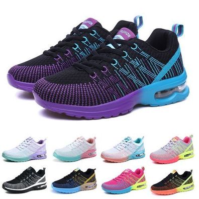 Laufschuhe Damen Herren Turnschuhe Luftpolster Sneaker Atmungsaktiv Sportschuhe
