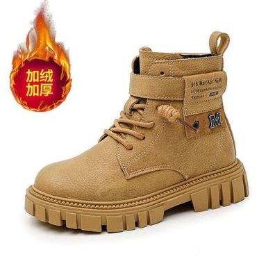 Winter Kinderschuhe Echtes Leder Jungenschuhe Baumwolle Boots Schnee Stiefel