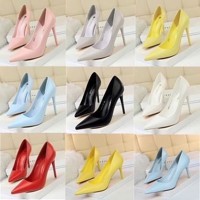 Neu Dopamin Damenschuhe Pumps Spitz Stilettoabsatz Bankett Party Sexy High Heels