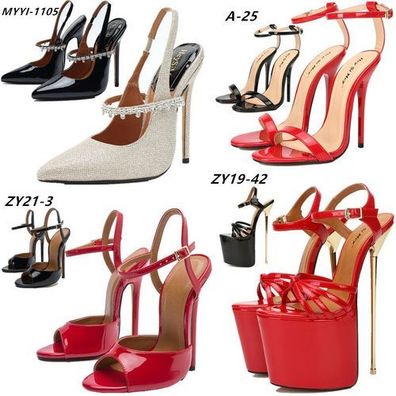 Crossdresser Nachtclub Pumps Damen Hochzeit Party Heels Drag Queen Schuhe