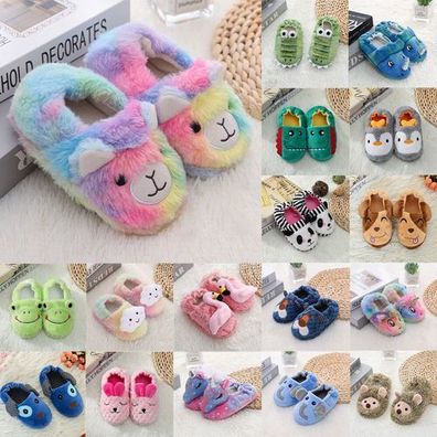Jungen Madchen Plusch Leicht Weiche Hausschuhe Kleinkind Warme Pantoffeln Indoor