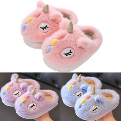 Kinder Plusch Hausschuhe Madchen Jungen Pantoffeln Kinderschuhe Slippers