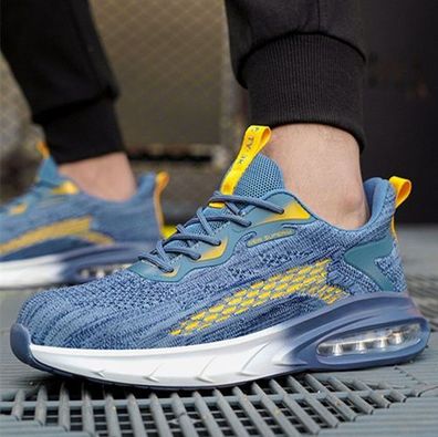 Leicht Sicherheitsschuhe Herren Damen Atmungsaktiv Atmungsaktiv Sportschuhe