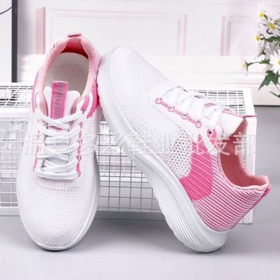 Damen Sportschuhe Slip Sneaker Strick Laufschuhe Schuhe Freizeit Turnschuhe
