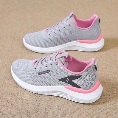 Damen Laufschuhe Sportschuhe Slip On Sneaker Strick Schuhe Freizeit Turnschuhe