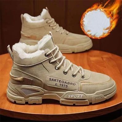 Herren Schneestiefel Schuhe Winter Warme Schuhe Stiefel Schuhe Gefuttert Schuhe