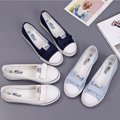 Damensneakers Sommerschuhe Stoffschuhe Ballerinas Sport Leinenschuhe Laufschuhe