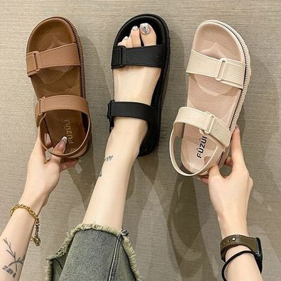 Damen Sandalen Riemchensandalen Sommerschuhe Boho Sandaletten
