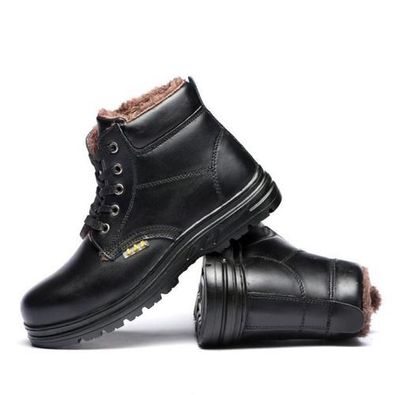 Herren Damen Sicherheitsschuhe Leicht mit Stahlkappe Warm Arbeitsschuhe Winter