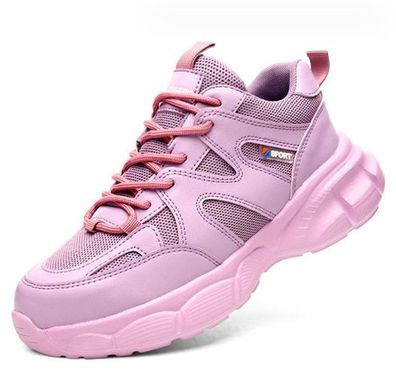 Leicht Damen Arbeitsschuhe Sicherheitsschuhe Sneaker Atmungsaktiv Stahlkappe