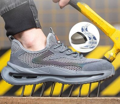 Atmungsaktive Sicherheitsschuhe Mit Stahlkappe Herren Damen Arbeitsschuhe